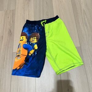 Lego Kids Shorts - Blue and Neon Yellow